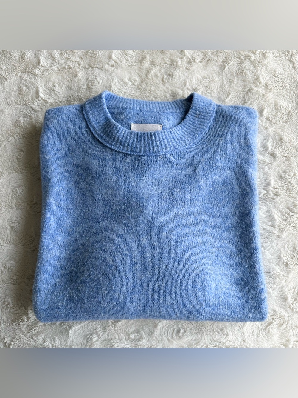 Aerie Sweater Womens XXS Blue Oversized Crewneck Knit Pullover Minimalist Cozy